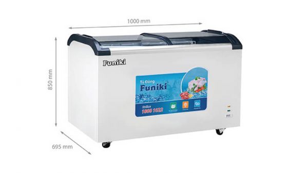 Tủ đông-Funiki-HCF-5000S1PDG.N kính cong